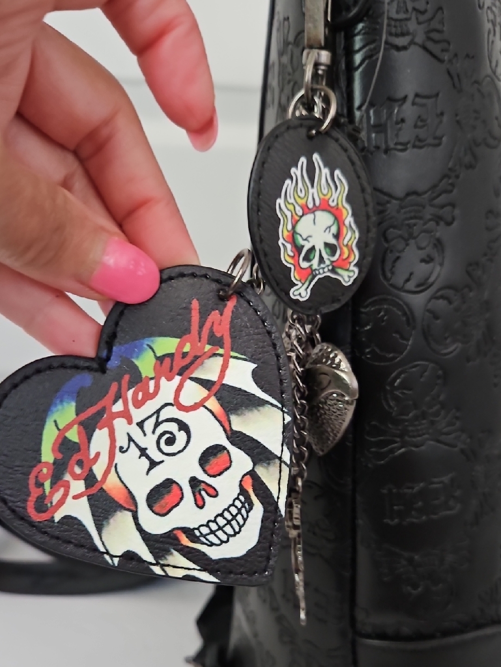 Ed Hardy NWT Convertible Crossbody Backpack Bag - Picture 6 of 12